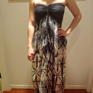 Flowy Black Open Slit dress